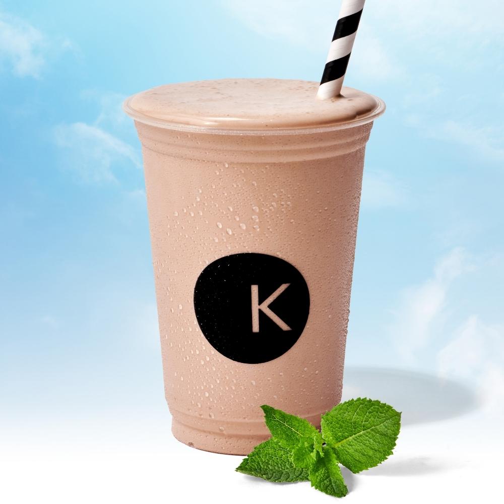 Mint chocolate milkshake