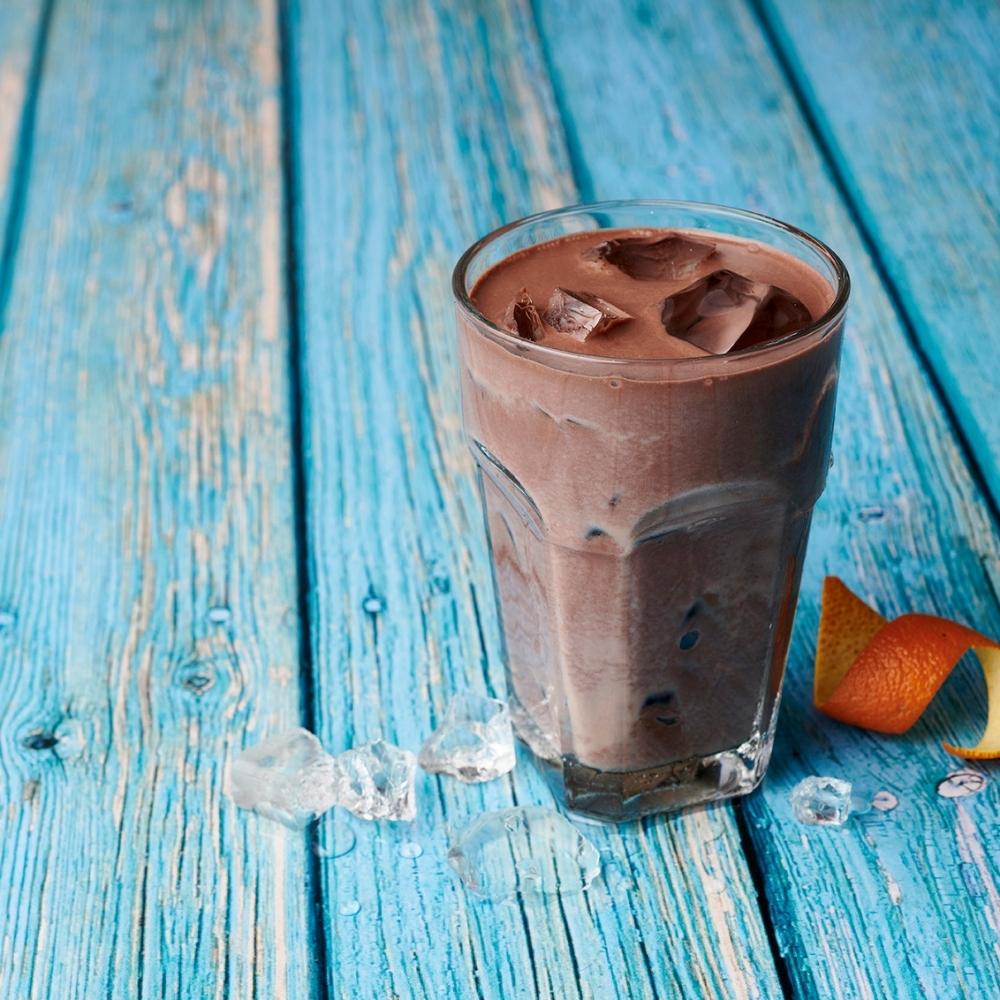 Orange iced chocolate