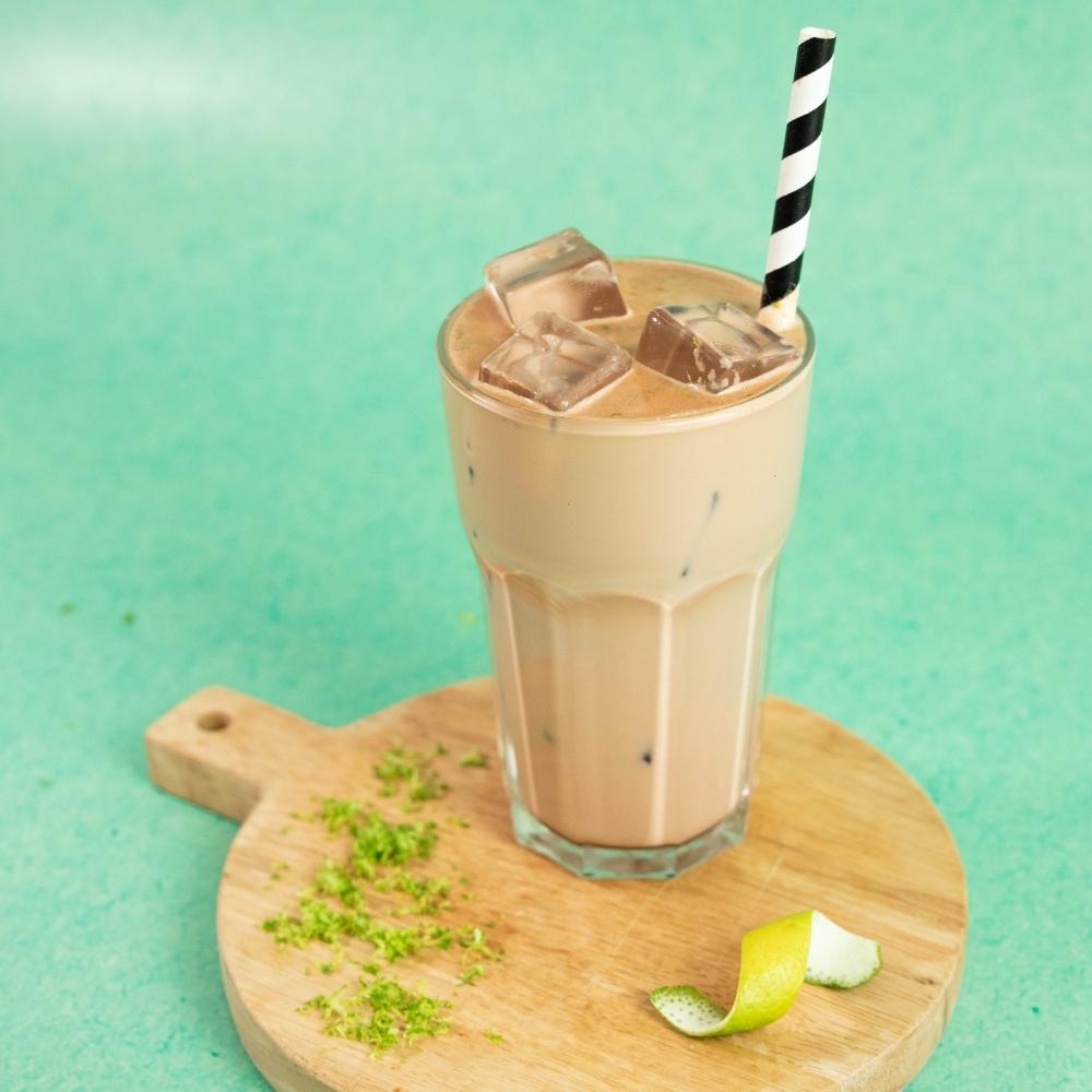 Lime iced chocolate