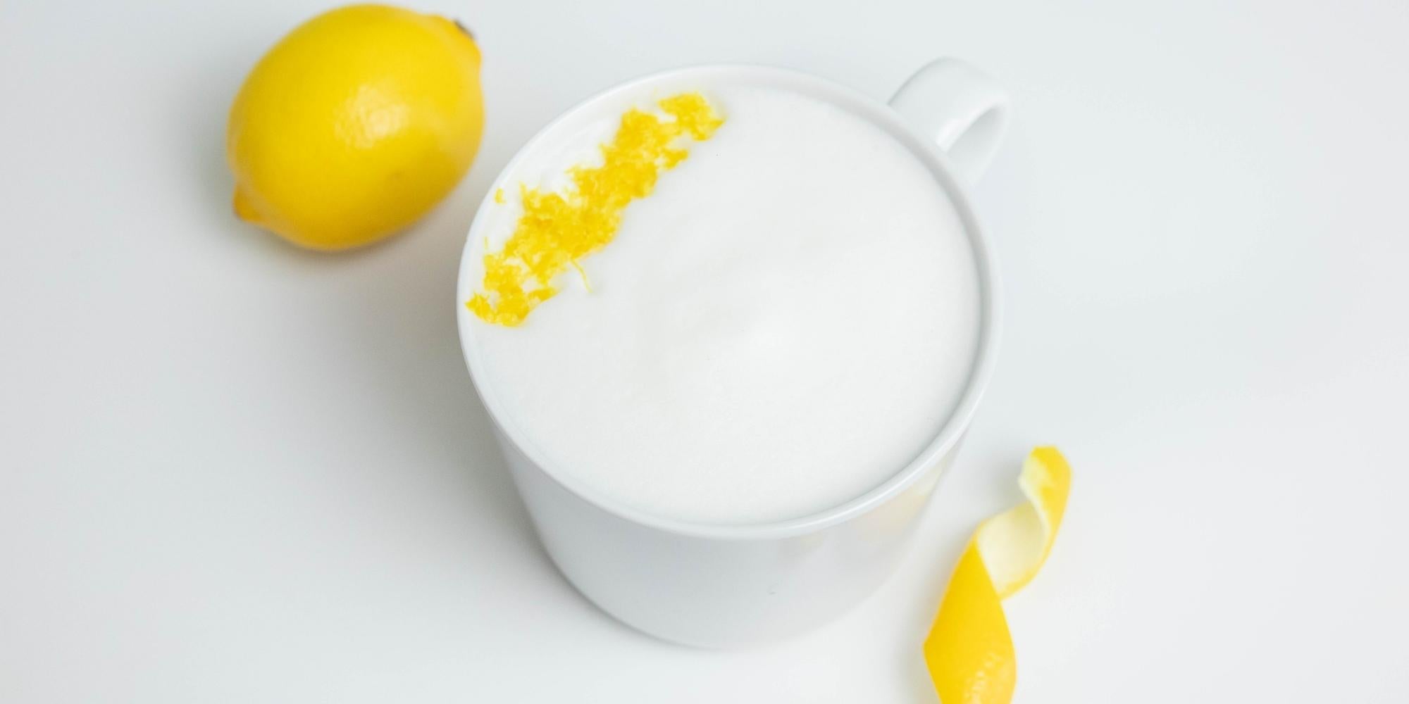 Lemon white hot chocolate