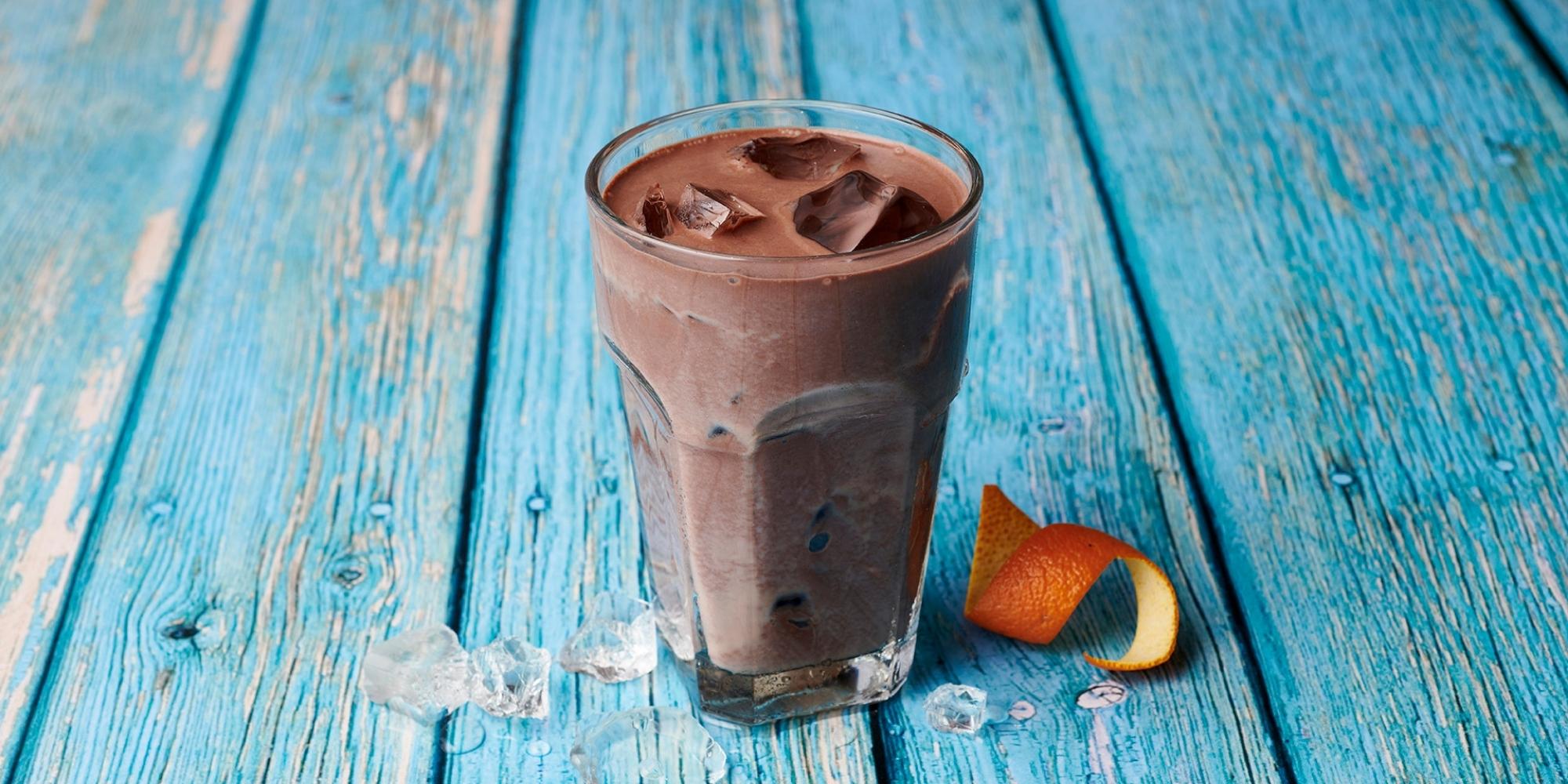 Iced orange chocolate