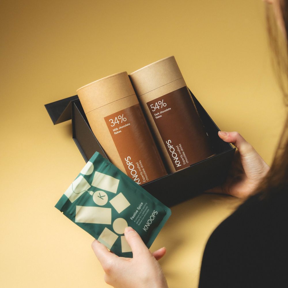 Festive spice hot chocolate gift set