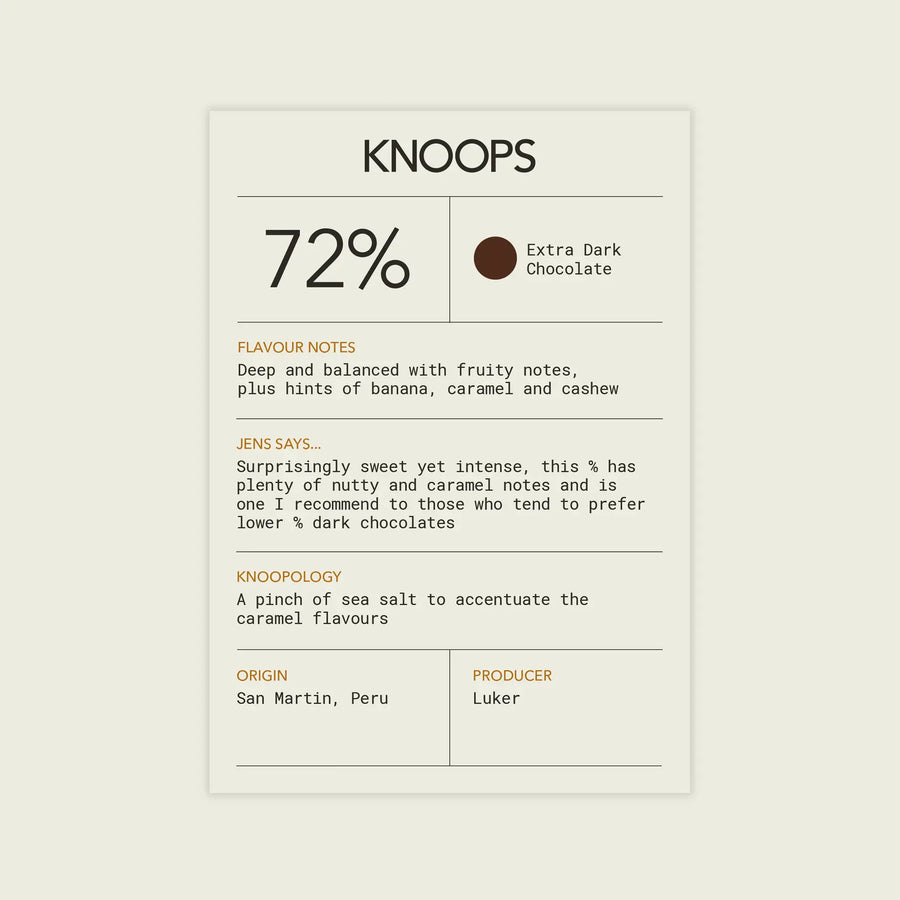 Extra dark hot chocolate flakes | 72% | Peru