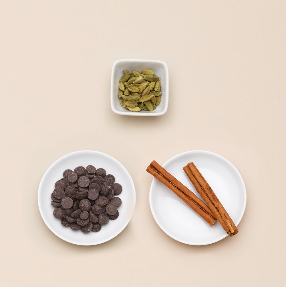 70% cardamom and cinnamon ingredients 