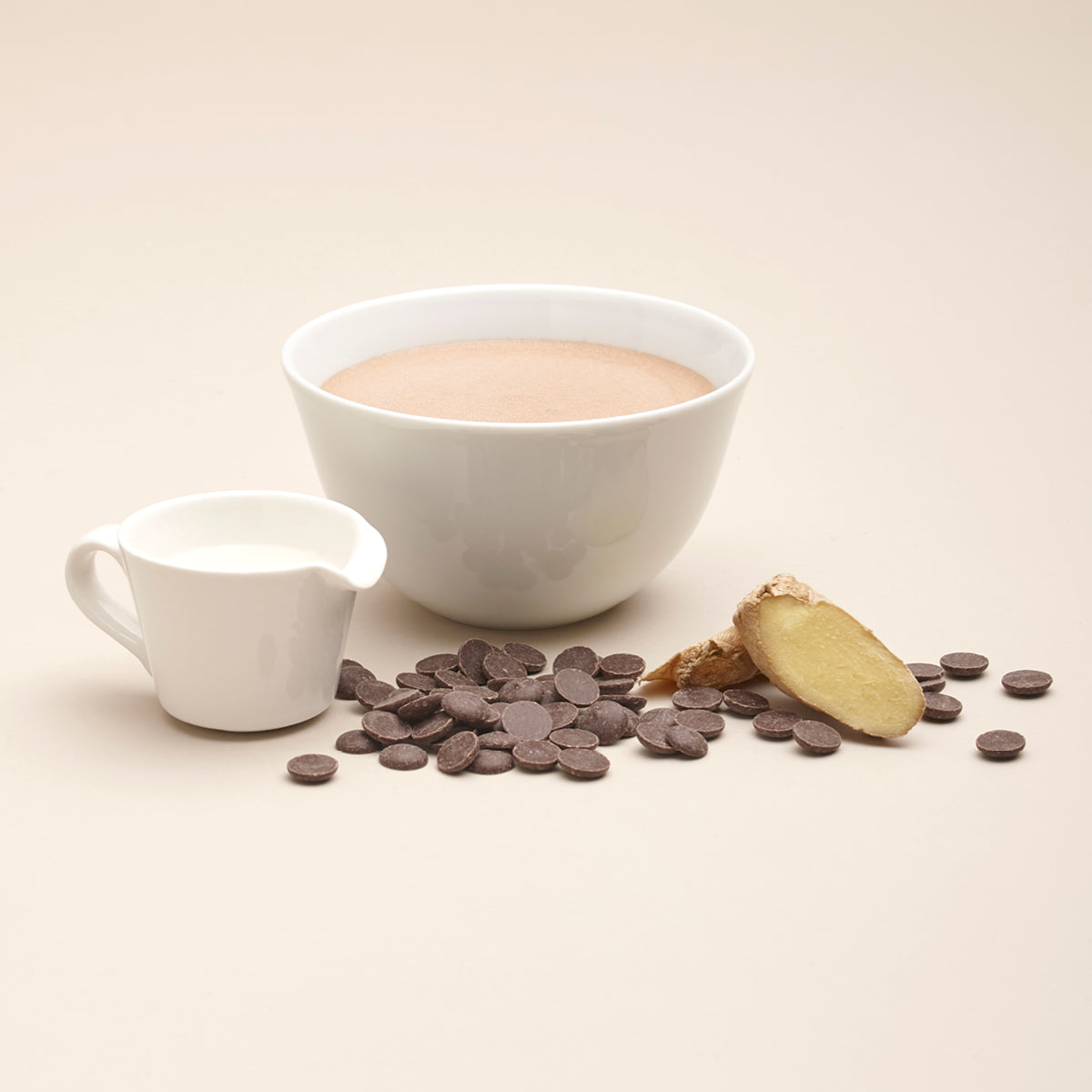 Hot chocolate with ginger 