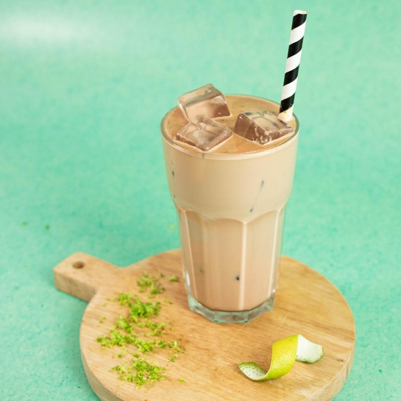 Lime iced chocolate