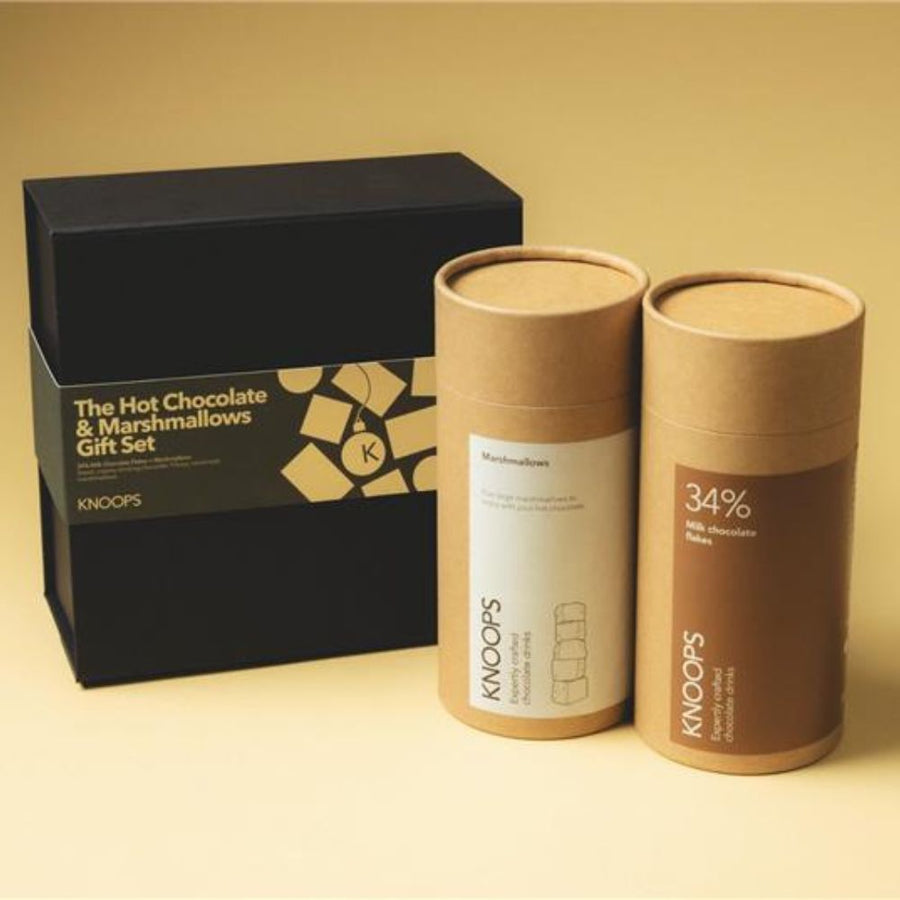 Milk hot chocolate and marshmallow gift set