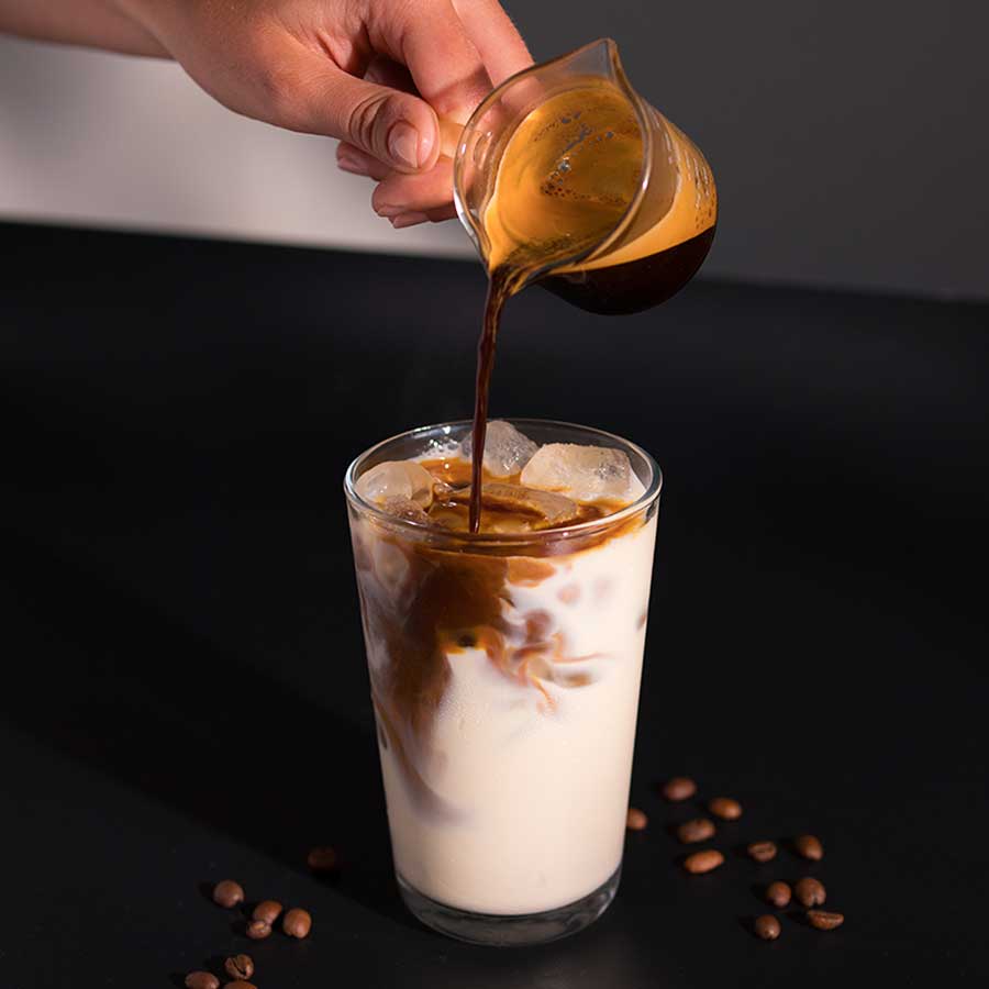 White chocolate iced mocha